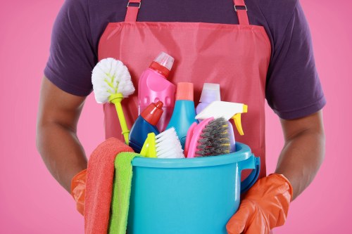 Commercial cleaning team maintaining an office space in Kingston