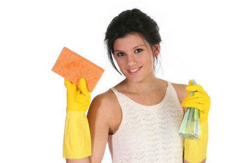 Local Kingston team cleaning a commercial hard floor