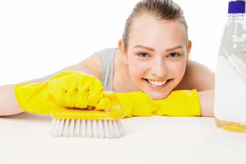 Deep upholstery cleaning for a fabric sofa in Kingston